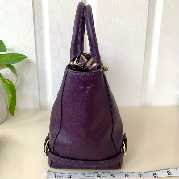 Tory Burch · Brand New Purple Iris Robinson Saffiano Multi Tote Satchel Bag - Picture 5 of 13